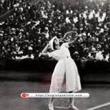 a woman playing tennis