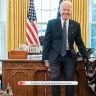 American President Biden with his dog